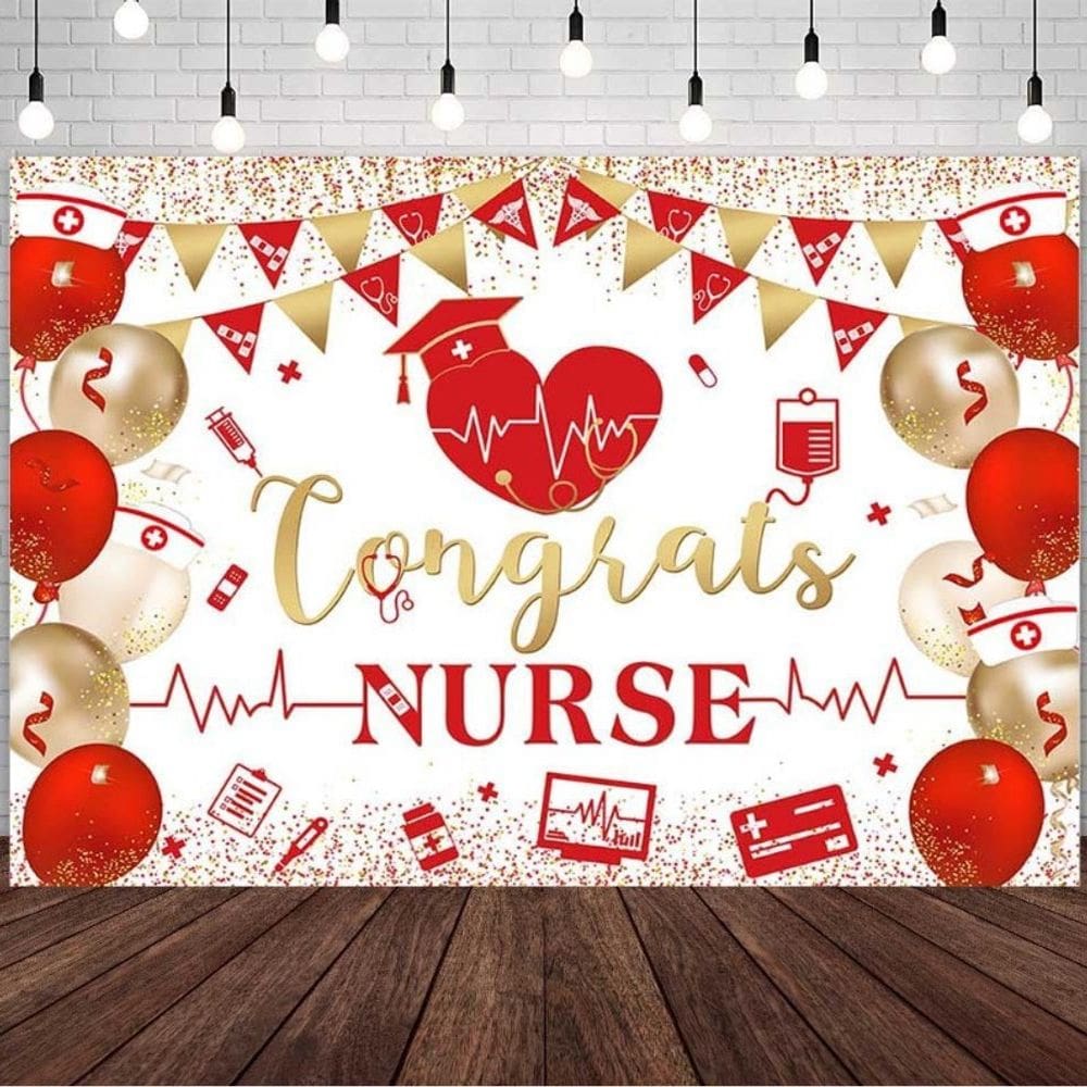 Banner de tapeçaria: Dia das Enfermeiras, Parabéns, 150cm x 100cm