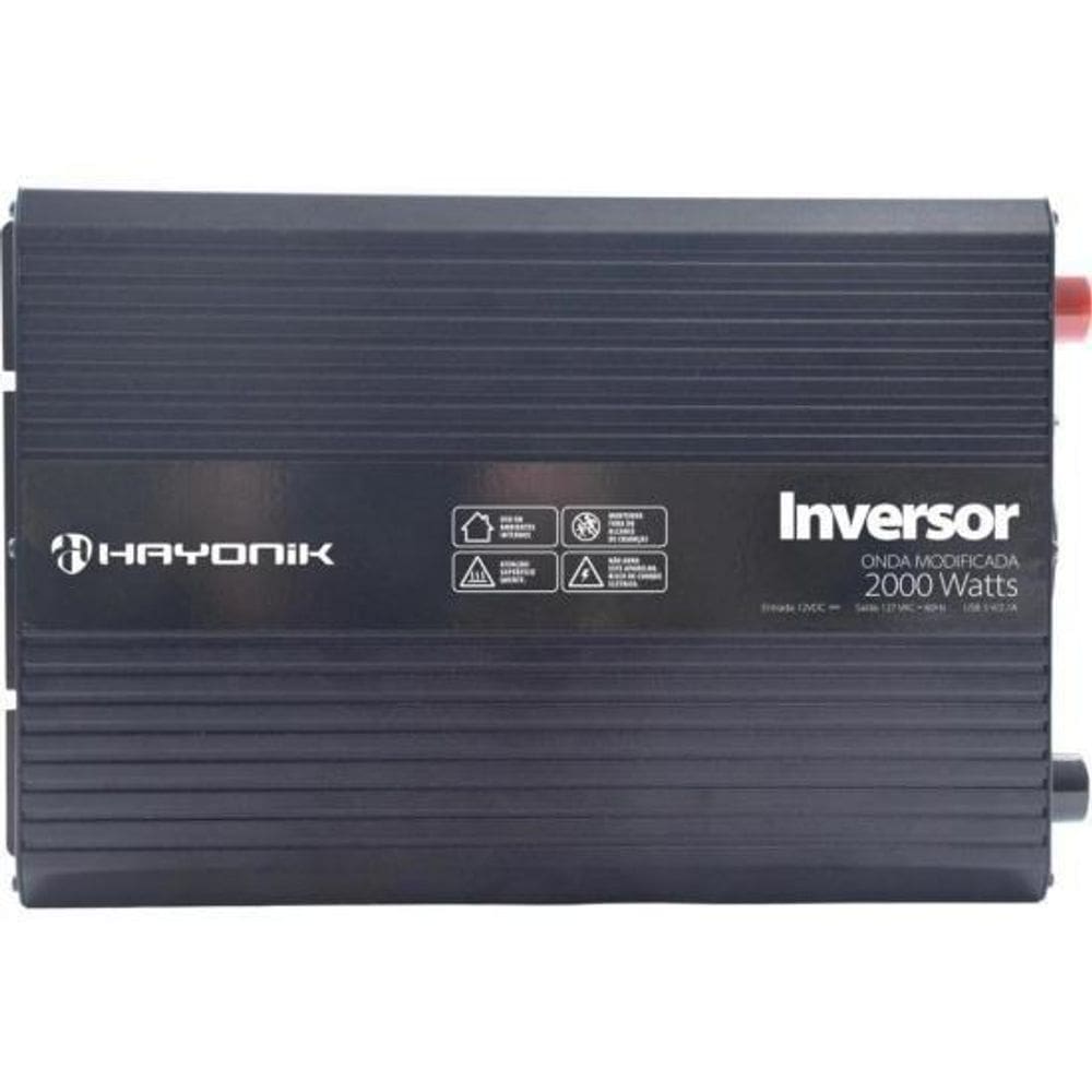Inversor Onda Modificada Hayonik Msw112 2000W 12V/127V Usb