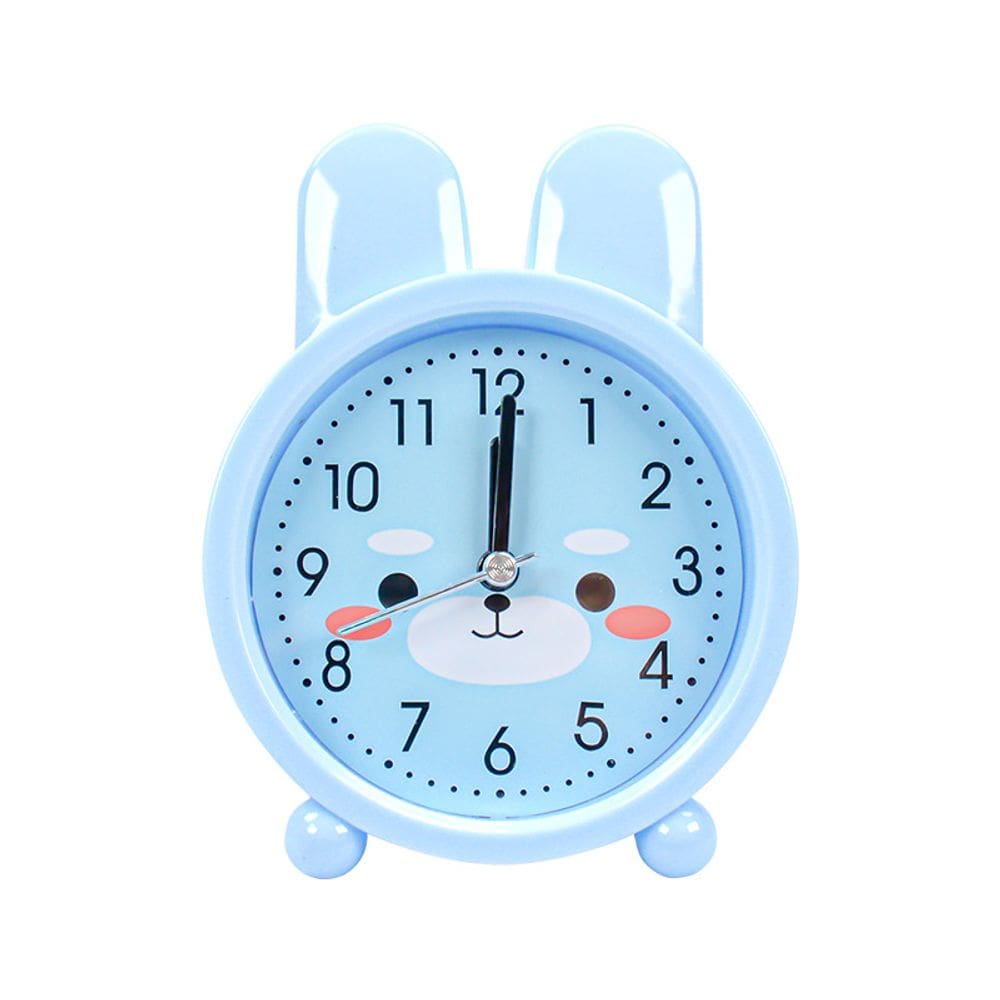 Despertador: movimento silencioso analógico fofo em forma de coelho