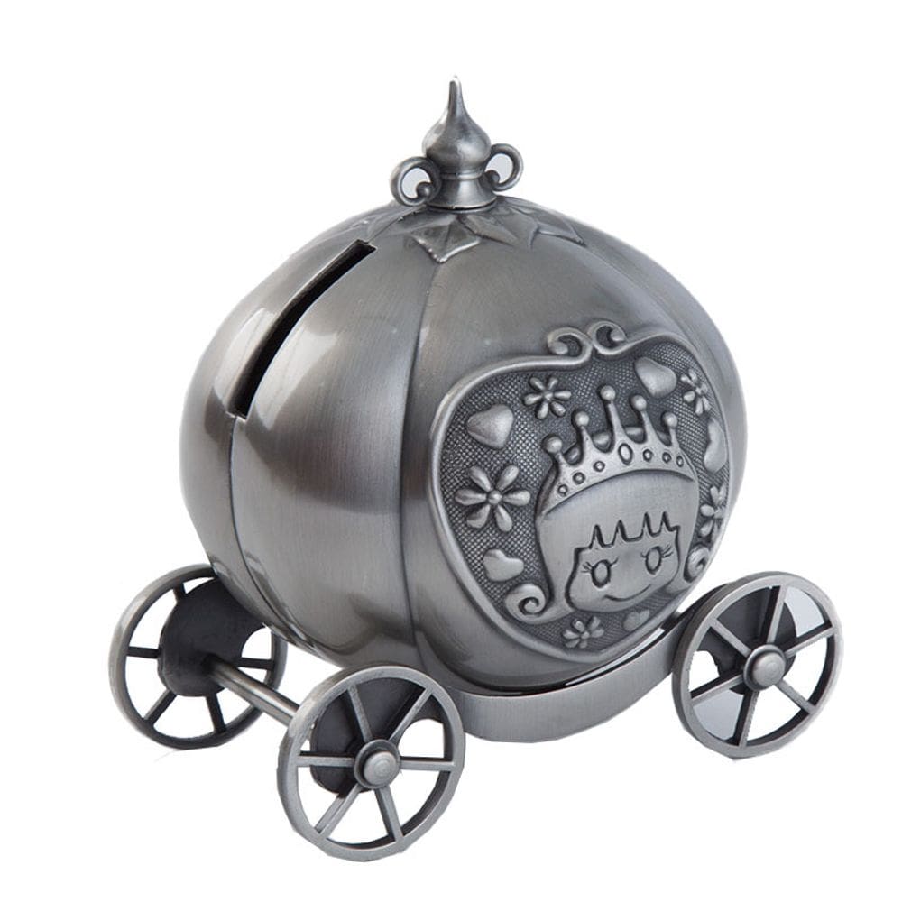 Coin Bank Princess Carriage Zinc Alloy Home Piggy Bank