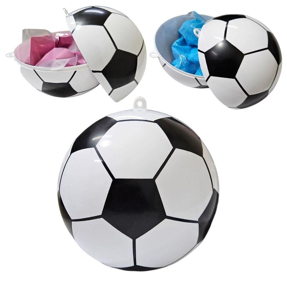 Bola Futebol Cha Revelaçao Menino Menina Genero Sexo Bebe Festa Familia Fraldas Comemoraçao Gravidez Evento