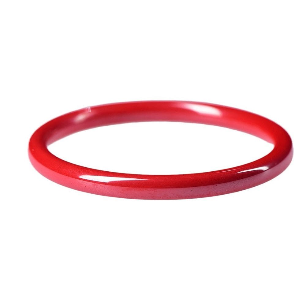 Pulseira Cinnabar Emperor Red Redonda para Mulheres
