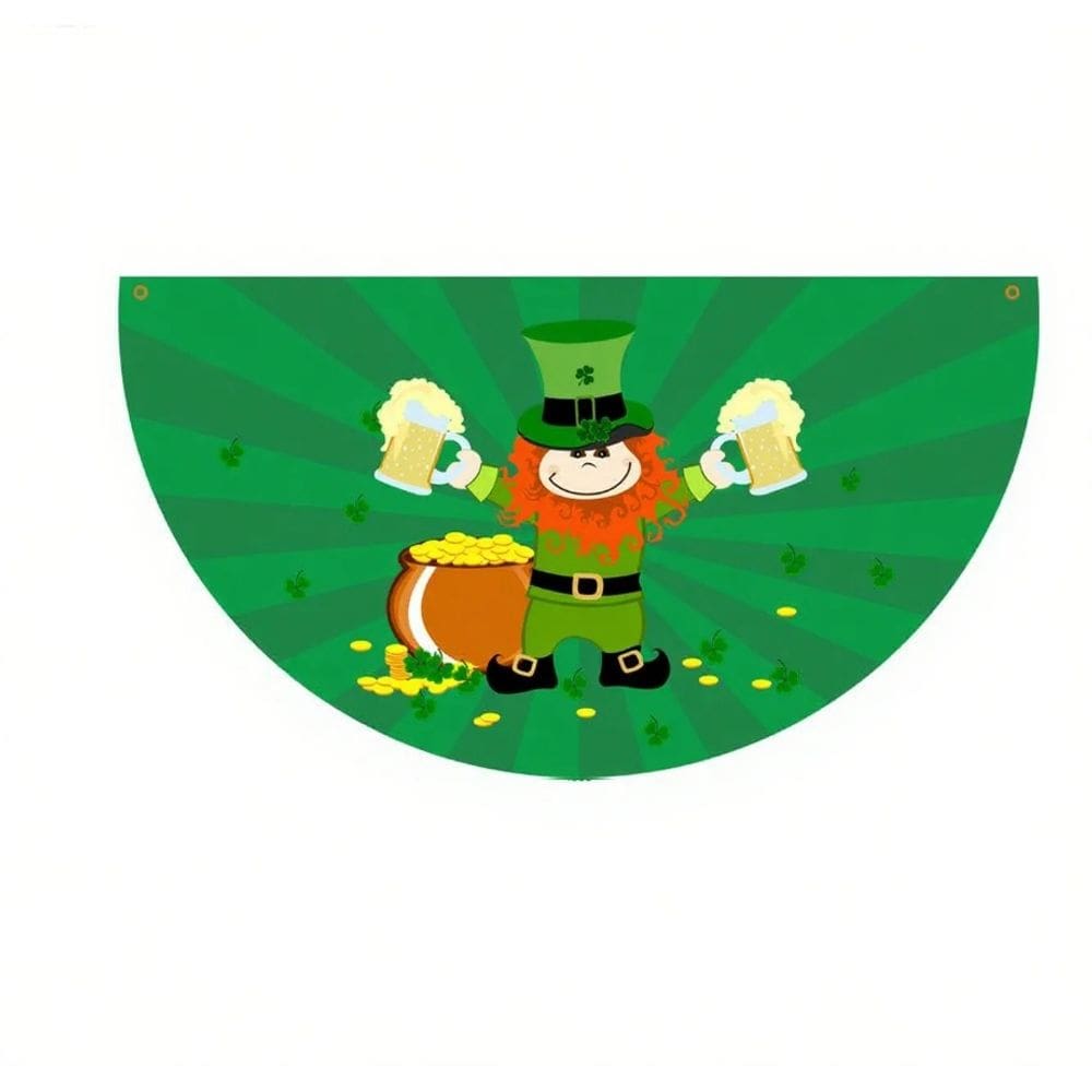 Bandeira do Dia de São Patrício Leprechaun 90x150cm Poliéster