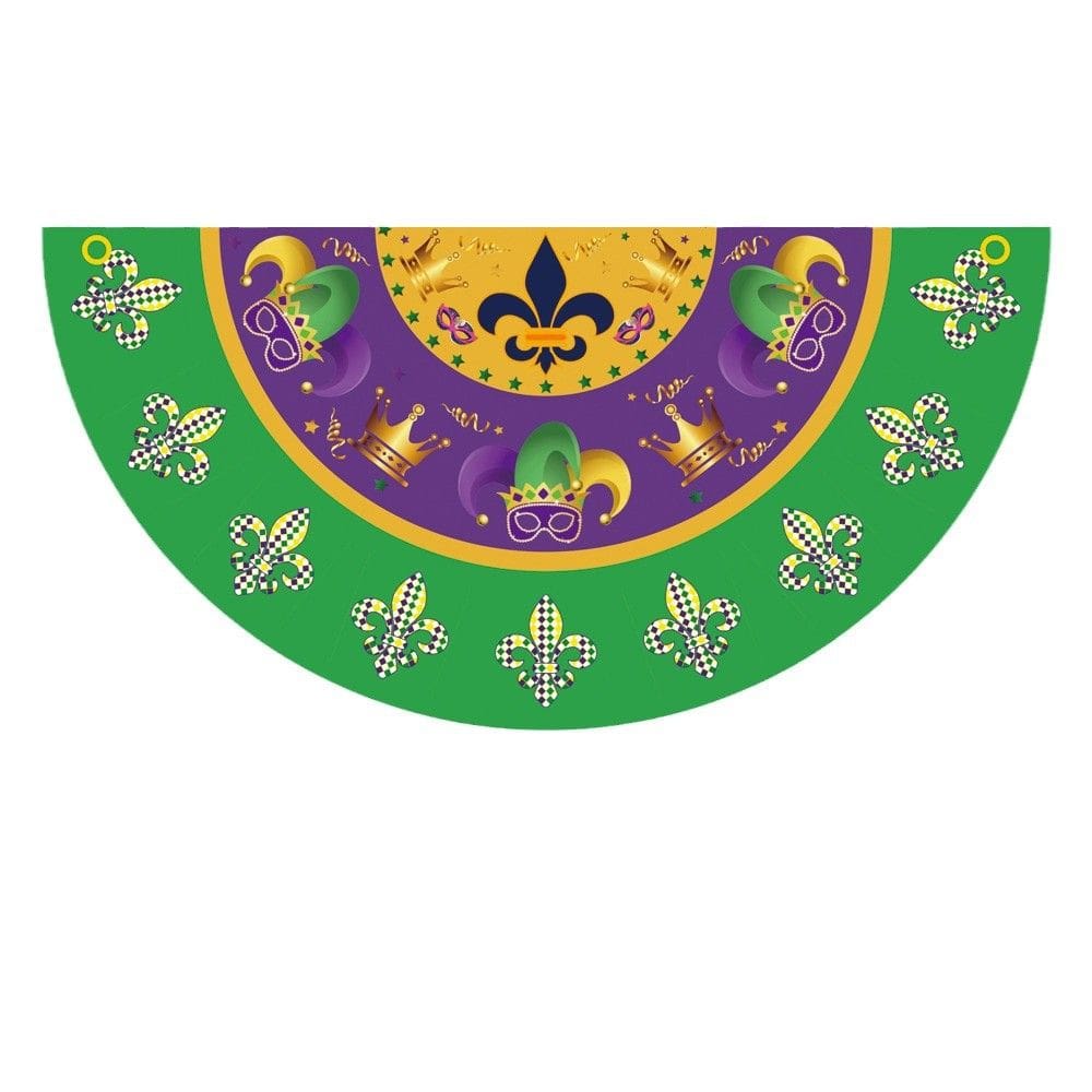Banner de poliéster Flag Fan Mardi Gras Carnival 45x90cm