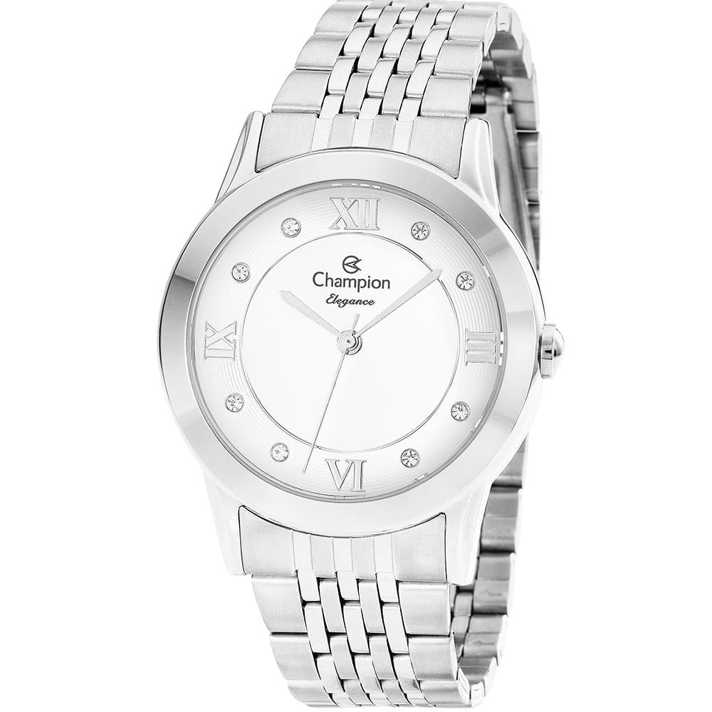 Relógio CHAMPION feminino analógico prata CN26957Q