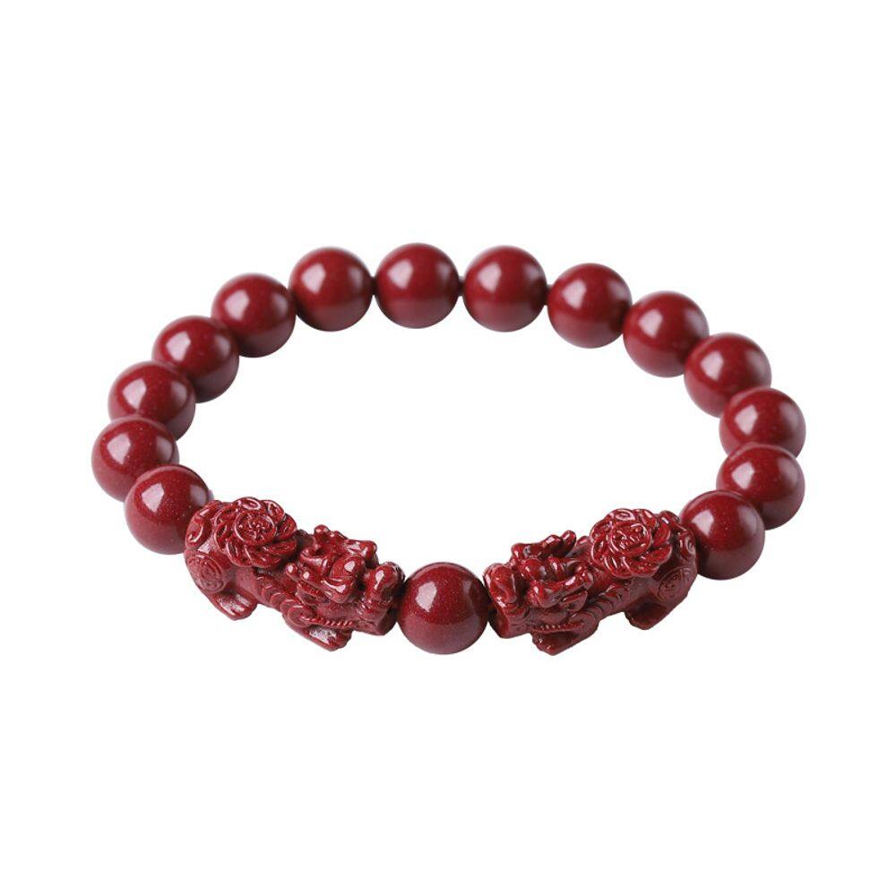 Pulseira Cinnabar com contas Double Pixius Charms de 12 mm