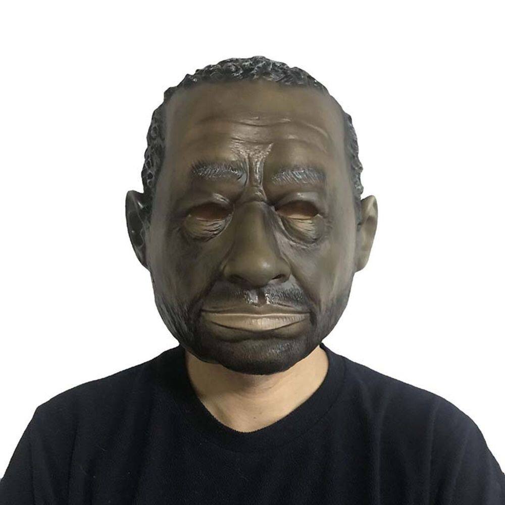 Máscara de cosplay Máscara facial de resina realista para idosos