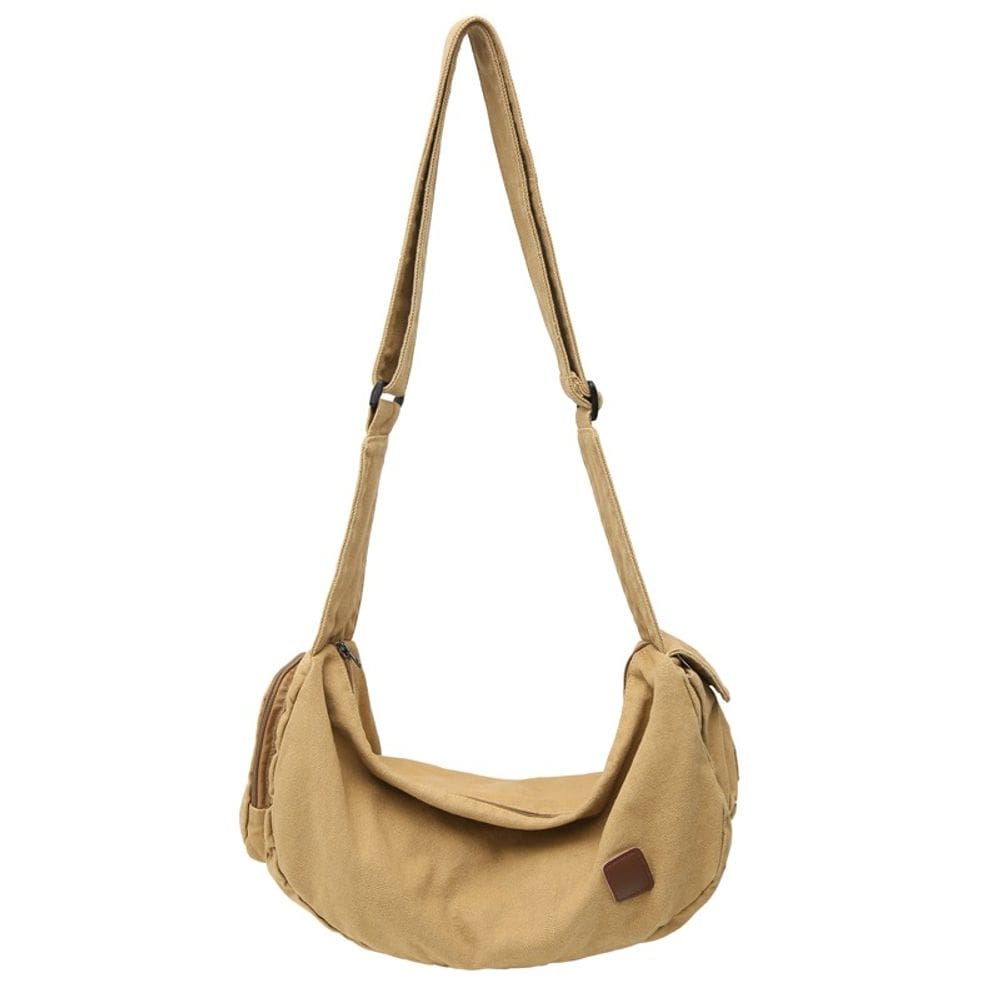 Bolsa Messenger de lona de estilo japonês para mulheres e homens