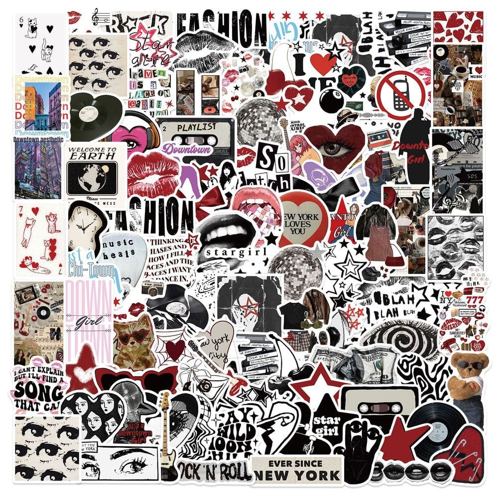 Pacote de adesivos Sarcastic Quotes Funny Meme Vinyl 100 unidades