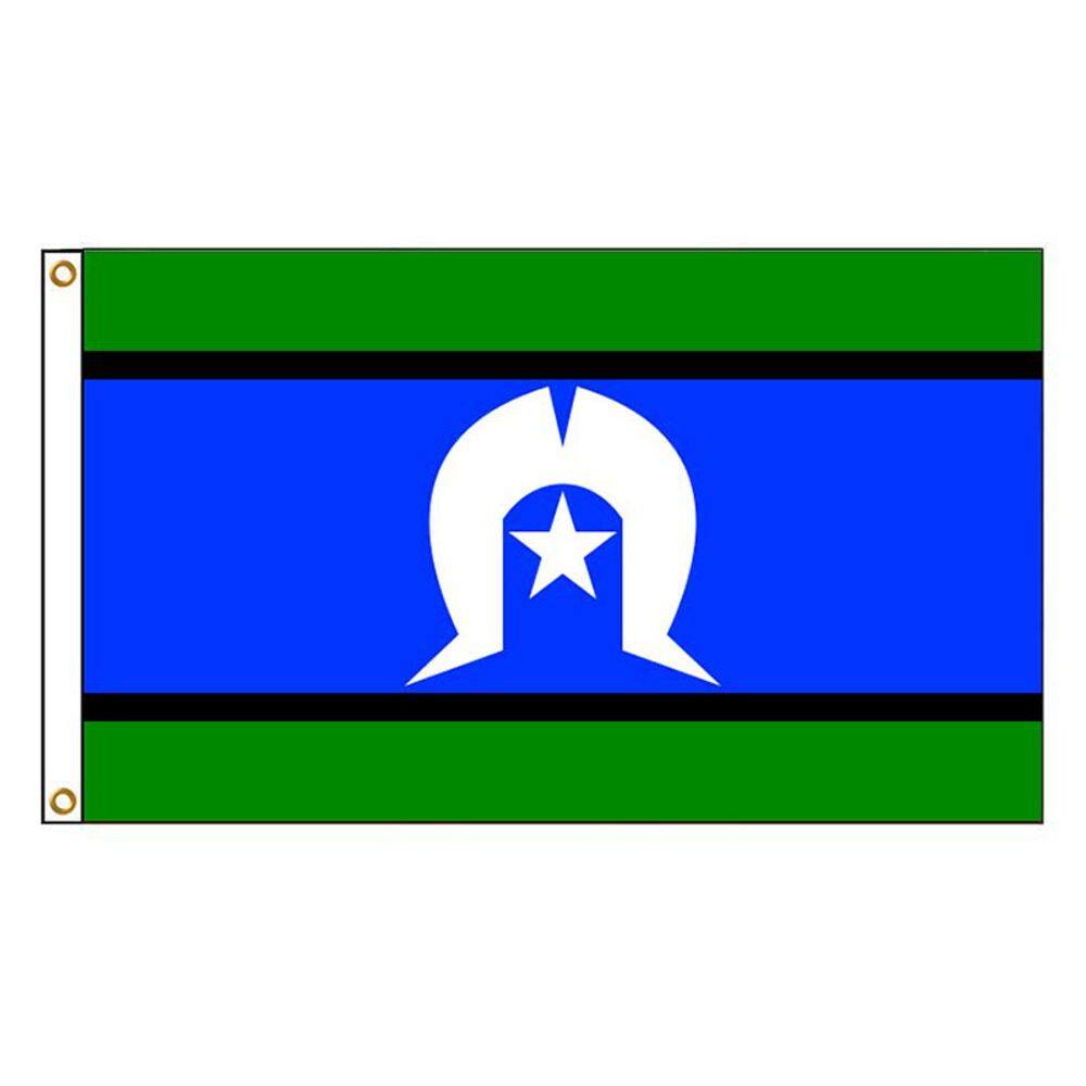 Bandeira das Ilhas do Estreito de Torres 150x90cm - Poliéster 100%