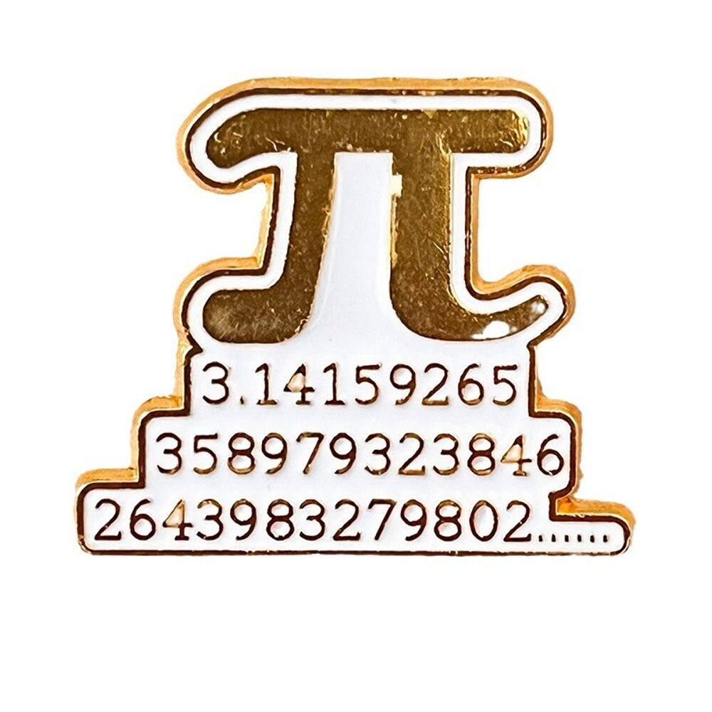 Broche Pin Pi Symbol Mathematical Constant Alloy 2,8x2,4 cm