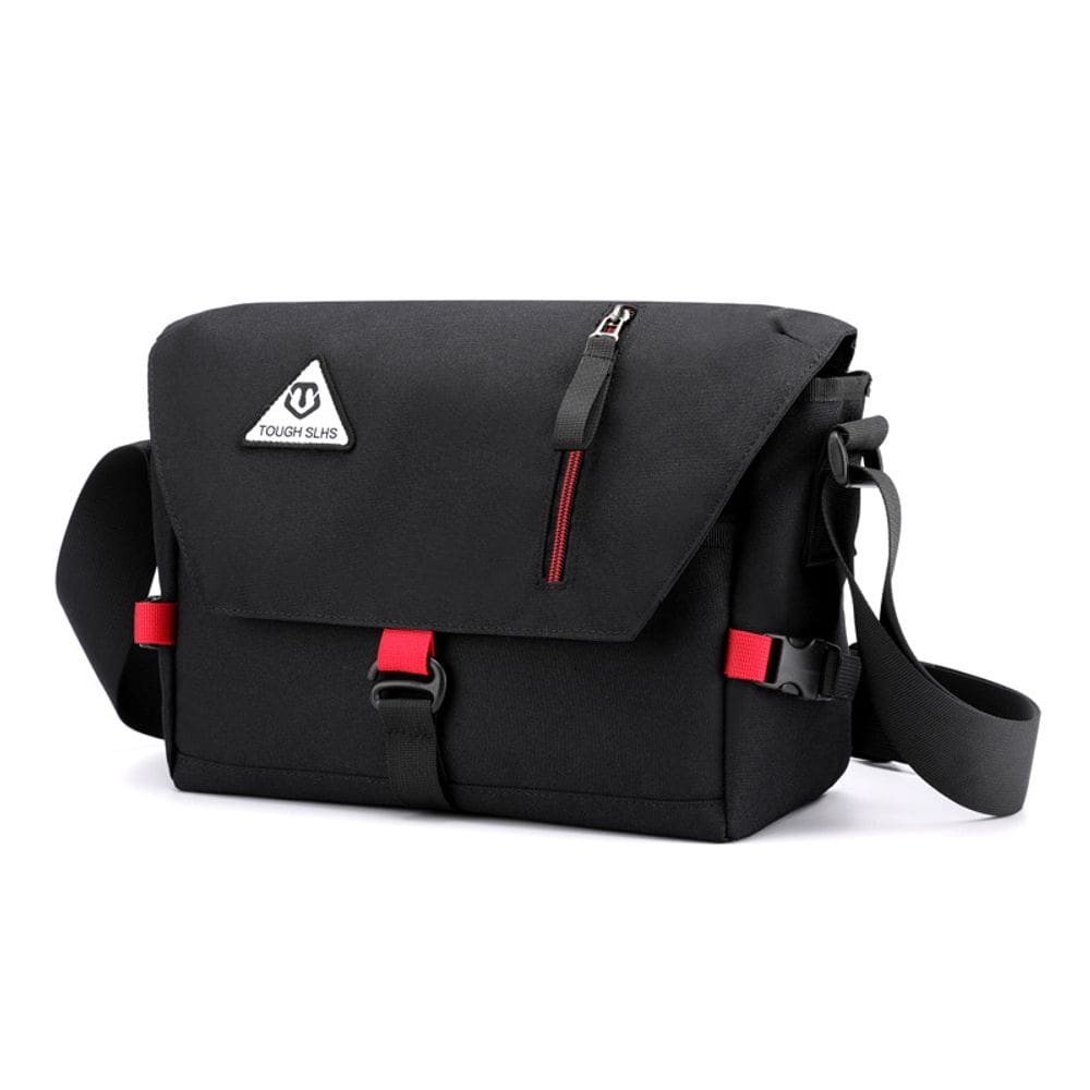 Bolsa Messenger em tecido Oxford resistente à água para homens 30x12x23cm