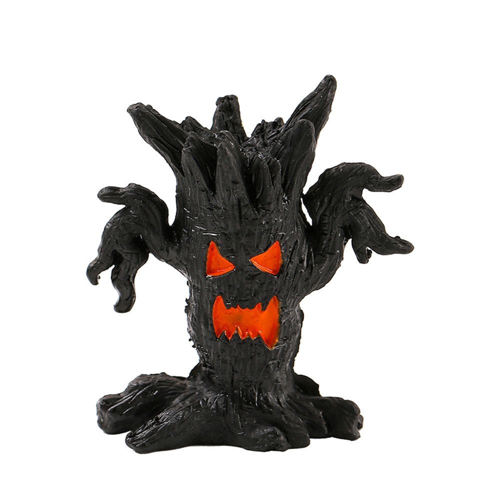 Escultura em resina para decoração de jardim Halloween Tree Monster