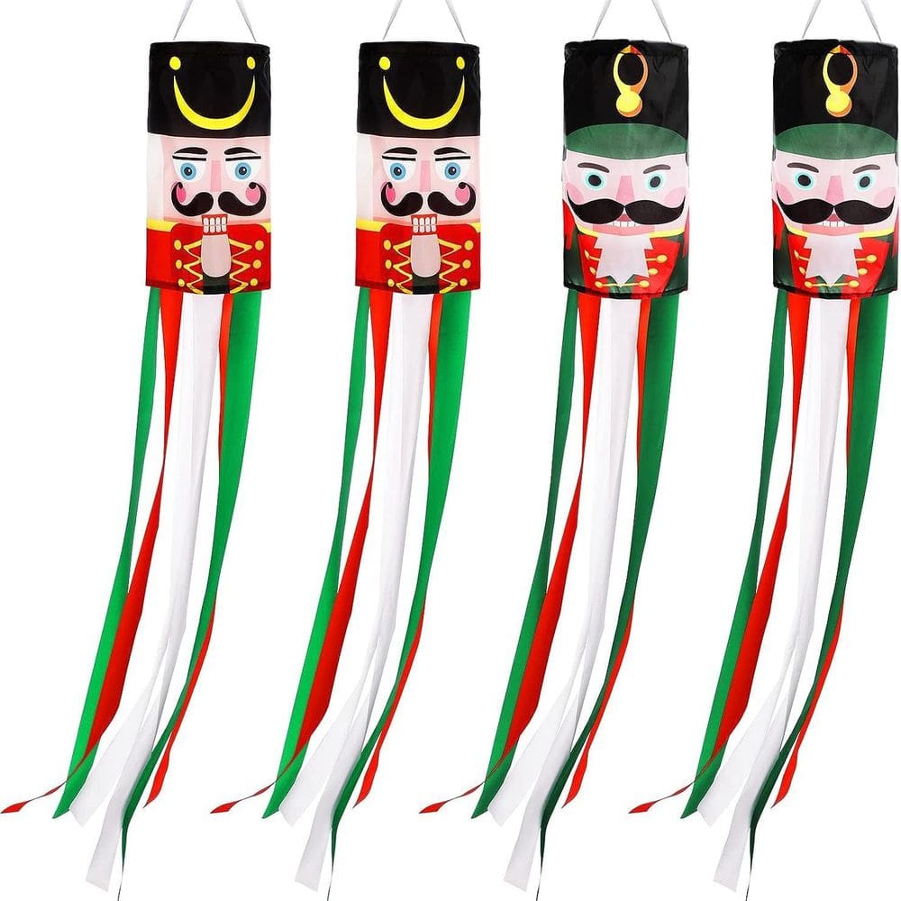 Bandeira Windsock Flag Nutcracker Soldier 100x15cm Poliéster