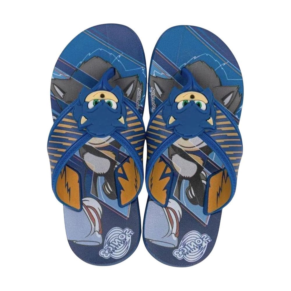 Chinelo Infantil Menino Macio Personagem Sonic Way Super