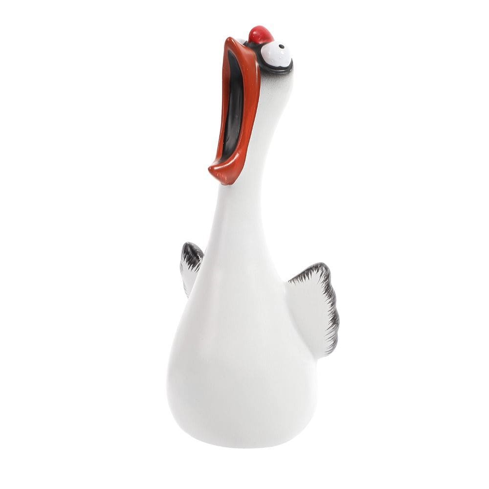 Decoração de jardim: escultura de frango, resina engraçada, 22cm