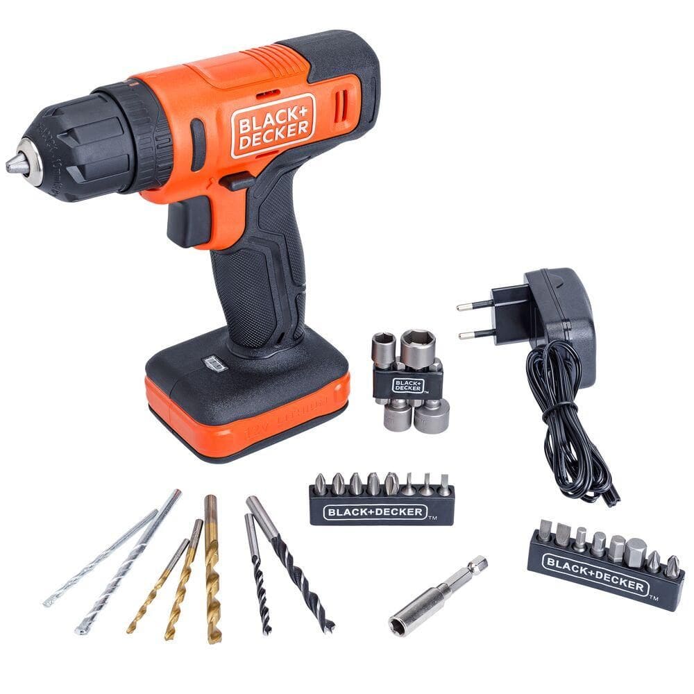 Parafusadeira/Furadeira Impacto 12V BLACK+DECKER BCD712VHDK