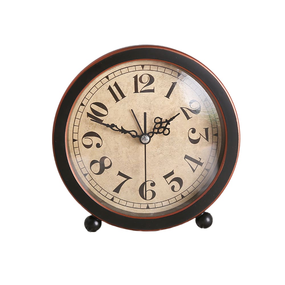 Despertador vintage estilo retro analógico com números grandes