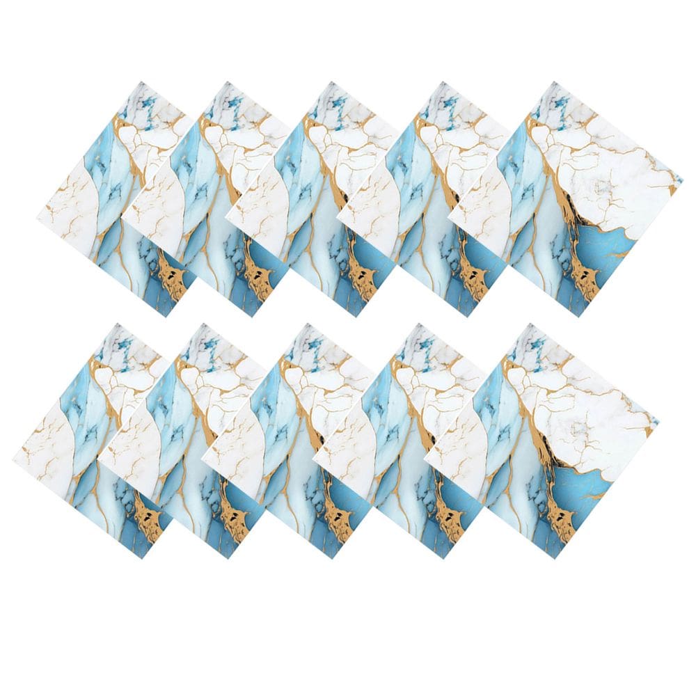 Placa Adesiva 3D Marmore Kit 10 uni Autocolante Papel de Parede Obra Reforma Decoraçao Cozinha Casa Ambiente Moderno