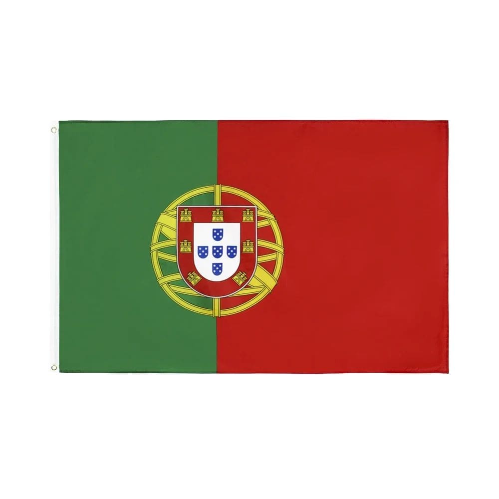 Bandeira Portugal National 90x150cm de poliéster para interior/exterior