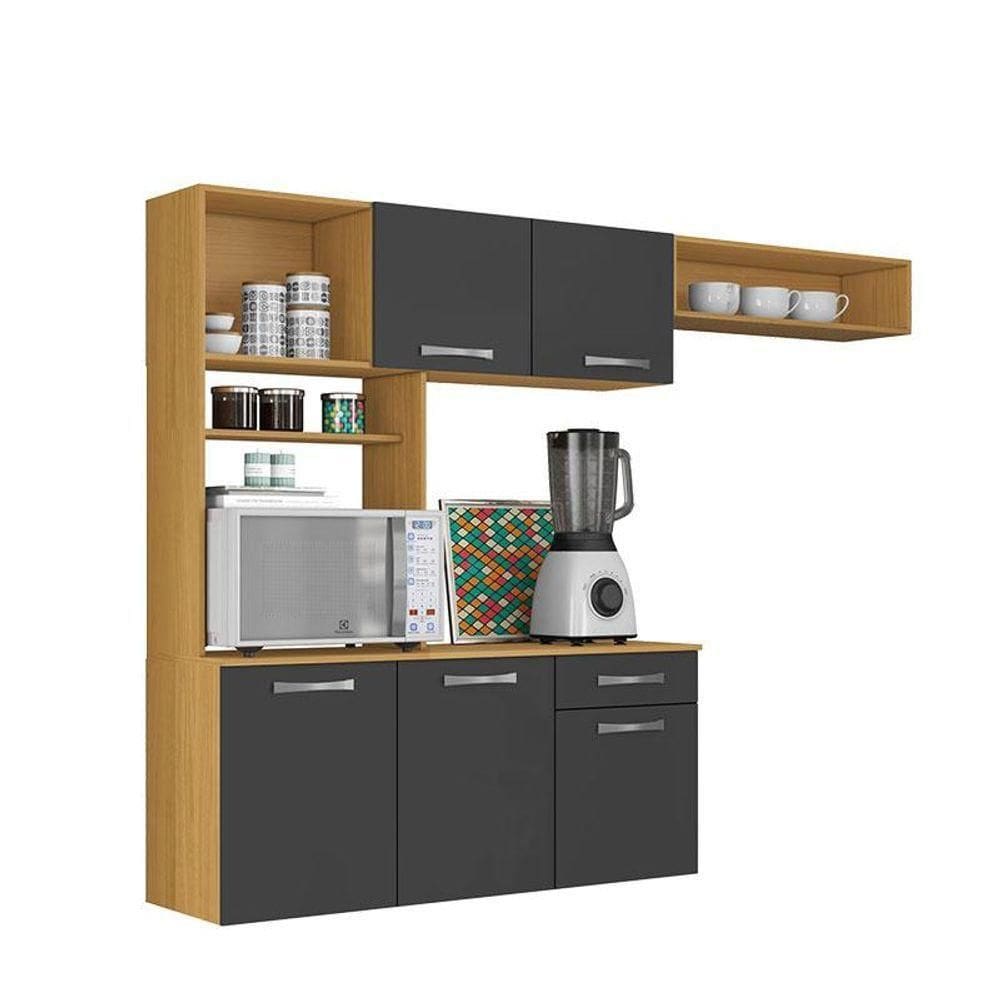 Cozinha Suspensa Nanda Cinamomo Grafite - Aramóveis
