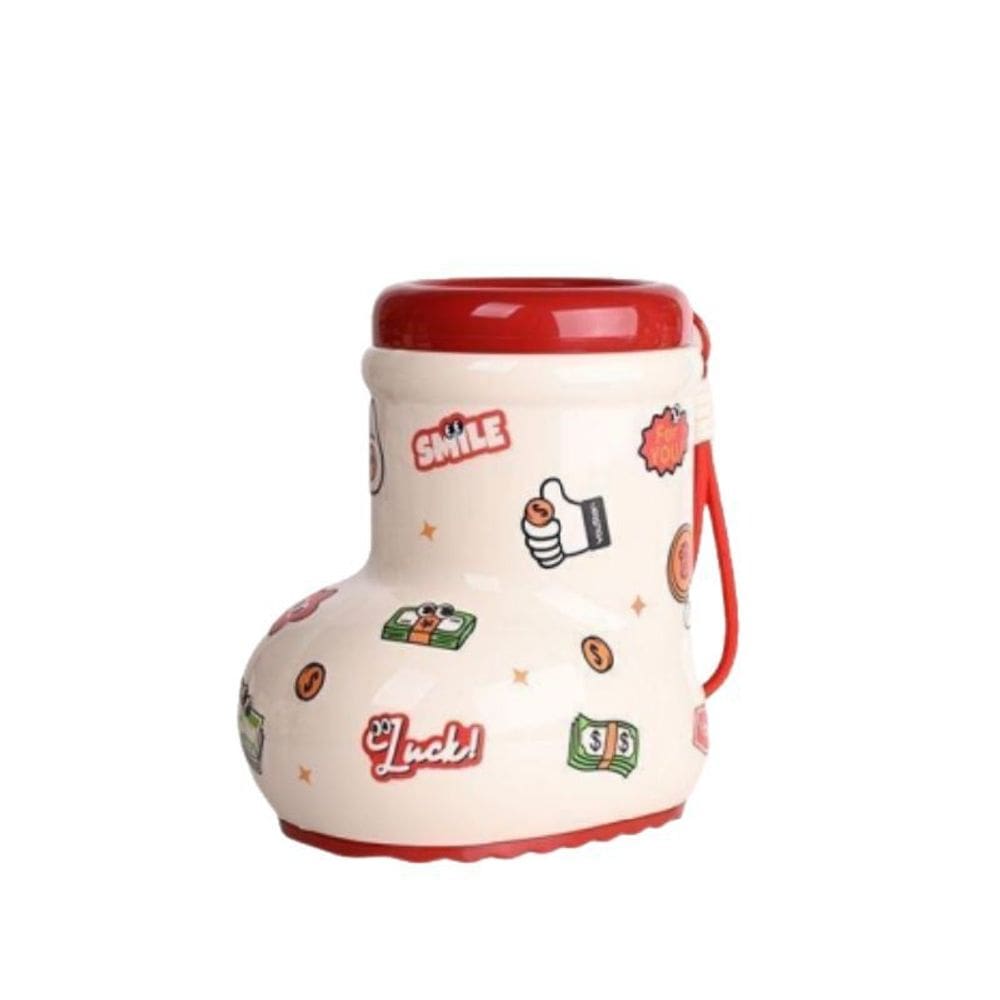 Coin Bank Home Piggy Bank PVC em forma de bota para crianças