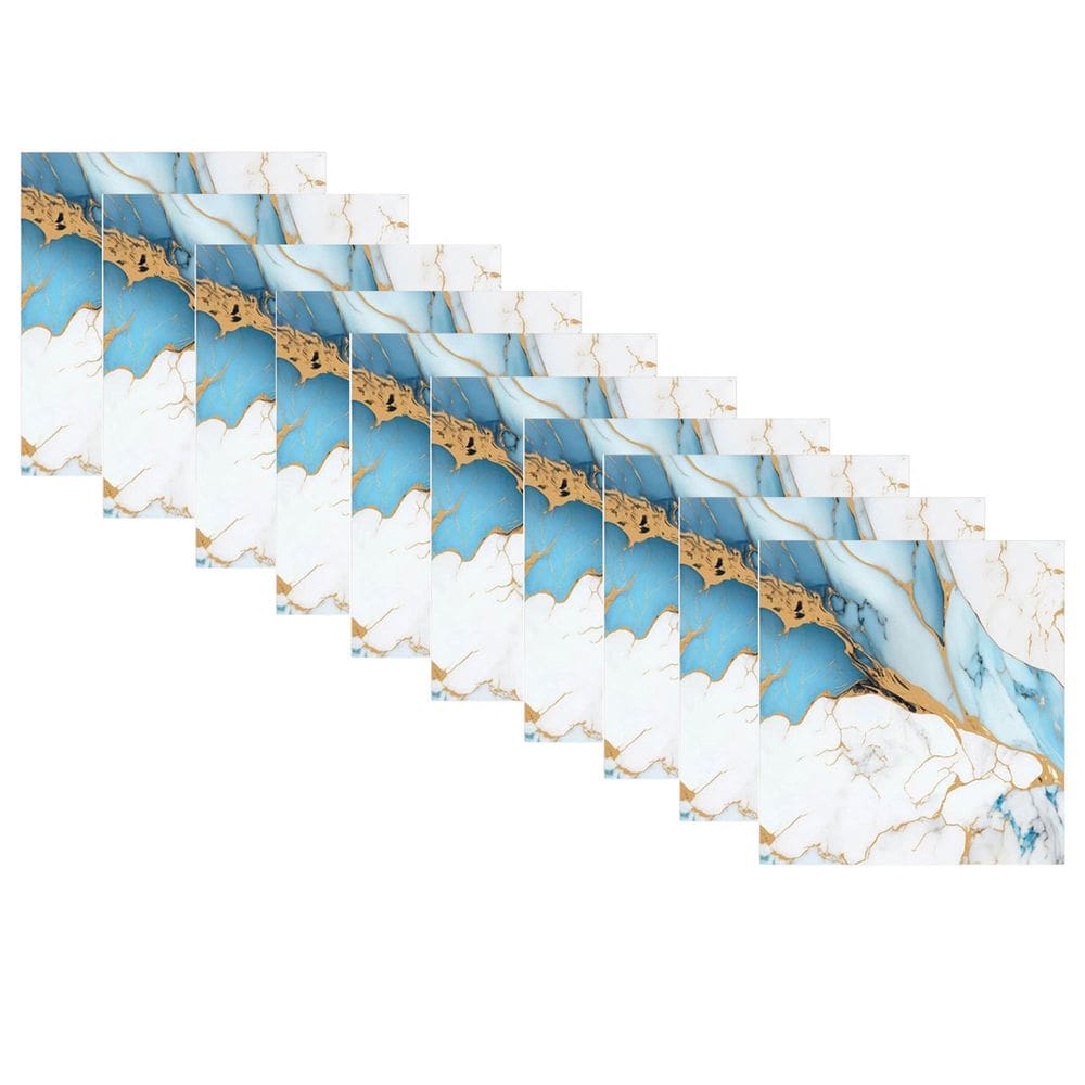 Placa Adesiva 3D Marmore Kit 10 uni Papel de Parede Autocolante Moderno Reforma Obra Ambiente Cozinha Banheiro Casa