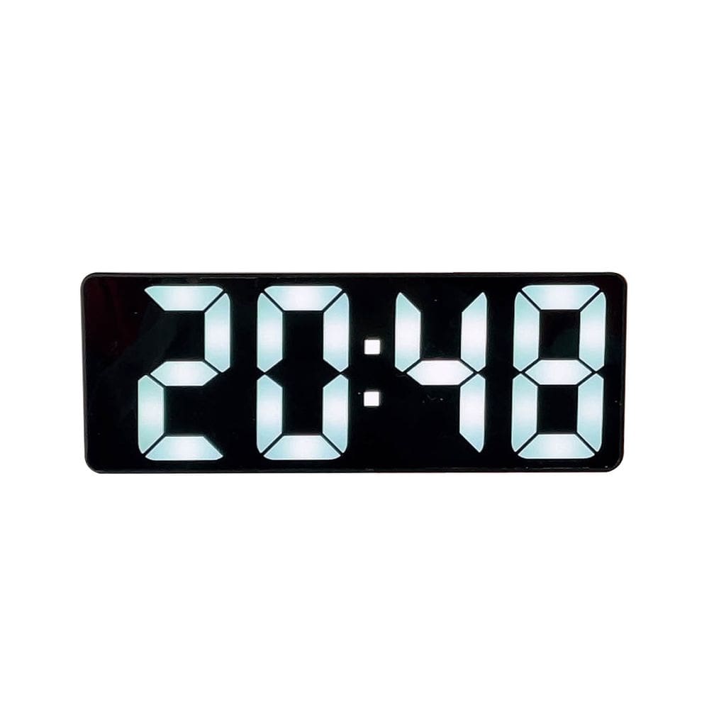 Despertador, tela de espelho LED digital, operação silenciosa