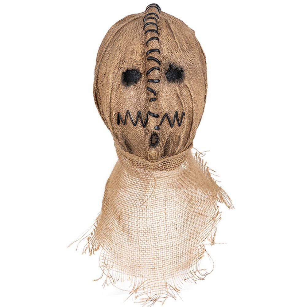 Máscara de espantalho de Halloween, saco de serapilheira facial, resina, unissex