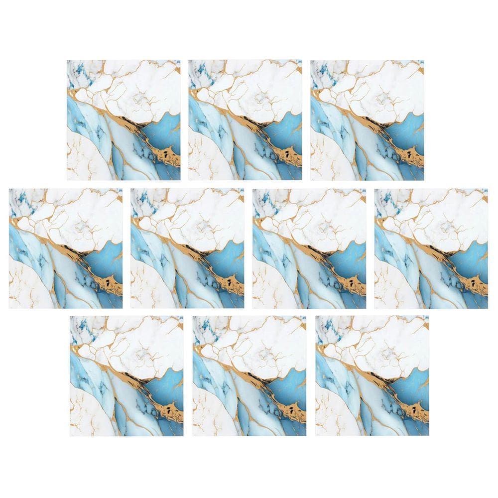 Placa Adesiva 3D Marmore Kit 10 uni Papel de Parede Autocolante Obra Reforma Casa Cozinha Banheiro Ambiente Moderno