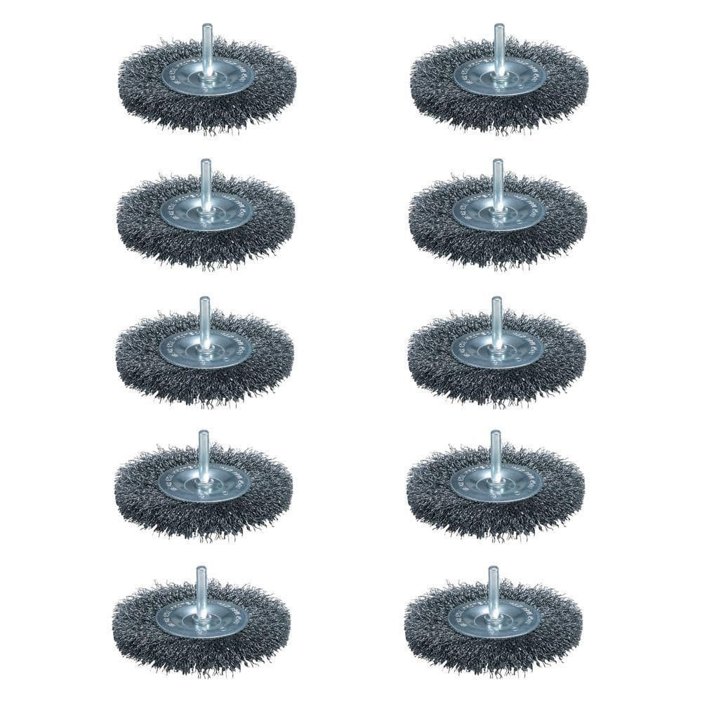 Escova De Aço Circular Ondulado 63mm Com Haste Makita D-39970 - 10 Unidades