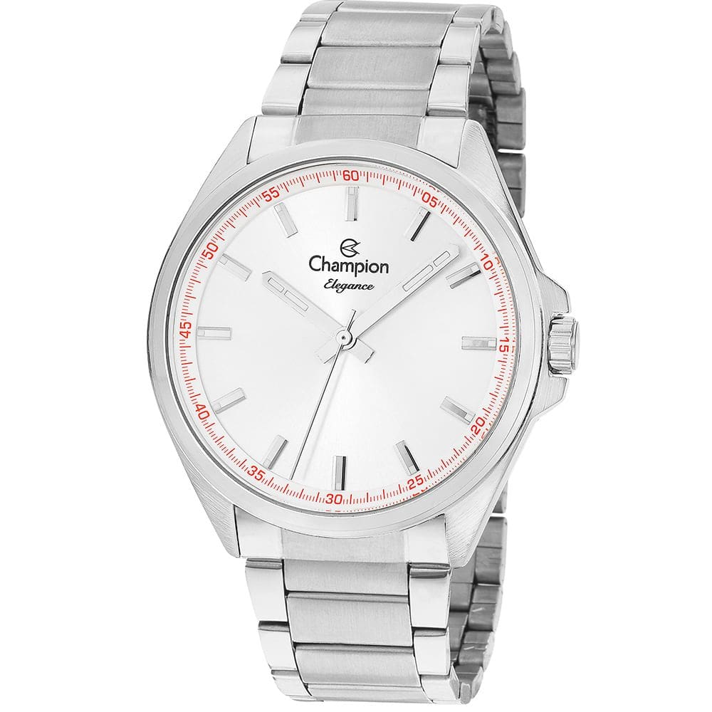 Relógio CHAMPION feminino analógico prata CN27705Q