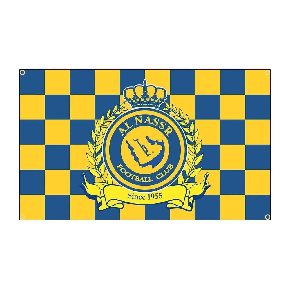 Bandeira Al Nassr Football Club 150x90cm - 100% poliéster