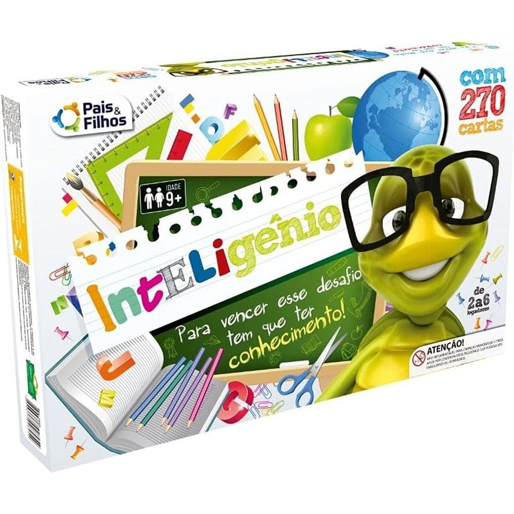 Jogo De Tabuleiro Inteligênio Com 270 Cartas - Pais E Filhos 2825