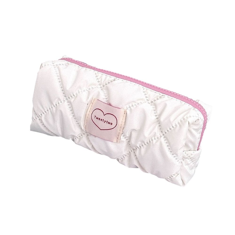 Estojo de lápis, fofo, estilo coreano, espuma de leite, coração, grande capacidade