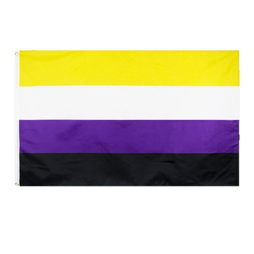 Bandeira Non-Binary Pride 90x150cm Poliéster 100g