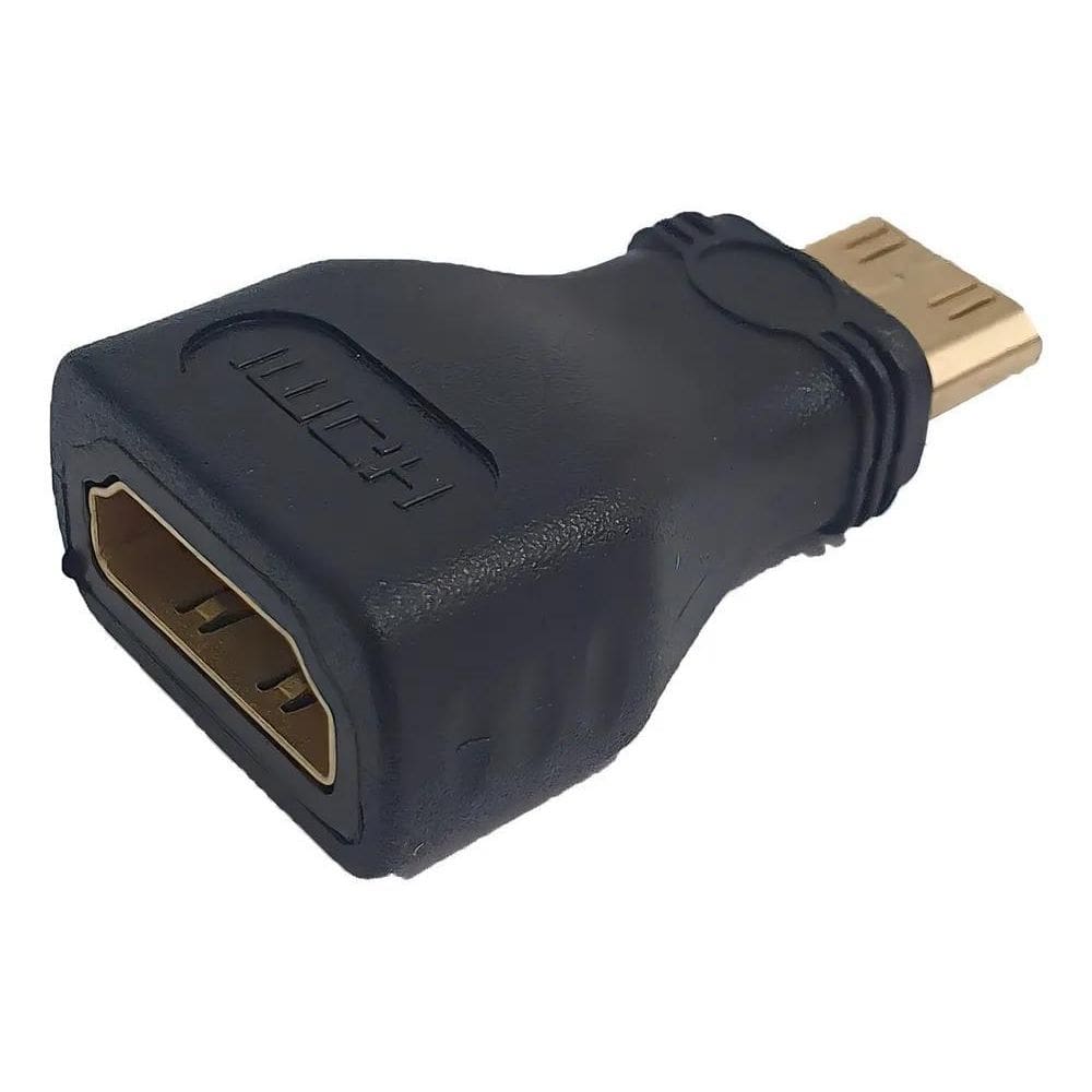 2X Adaptador Hdmi Fêmea X Mini Hdmi Macho Banhado A Ouro