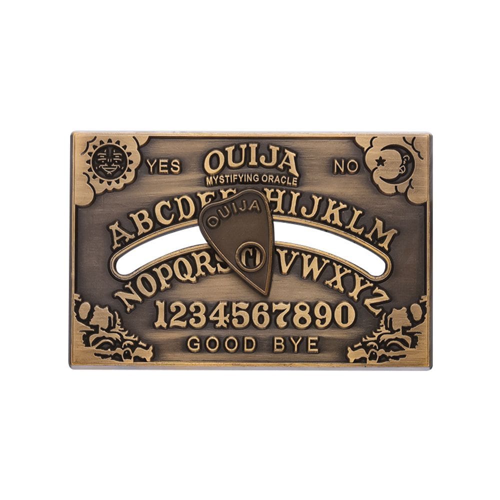 Alfinetes de broche Vintage Ouija Board Alloy 5x3,3 cm 17g