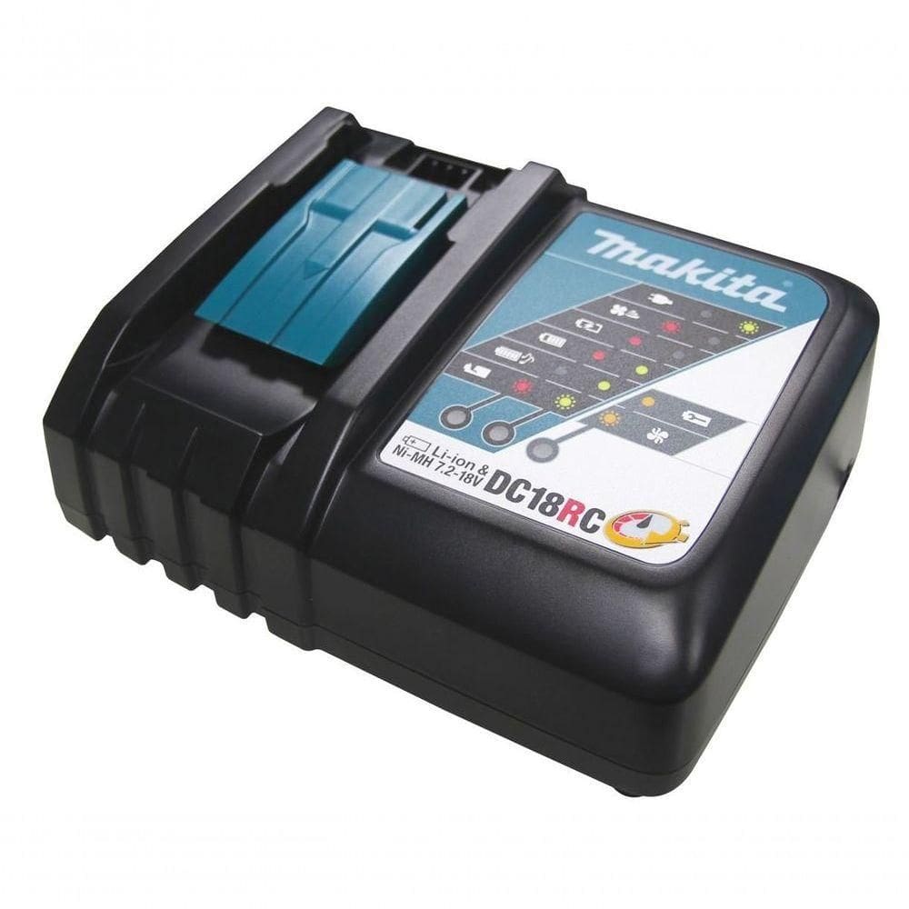 Carregador Rápido Makita Dc18rc 18v E 14.4v íons De Lítio – Potente, Profissional E Eficiente