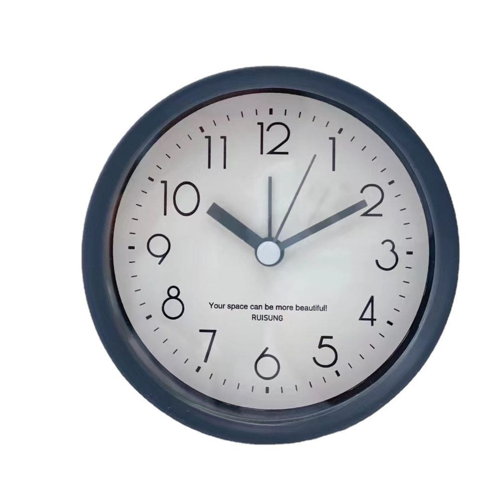 Despertador: moderno, redondo, silencioso, design minimalista