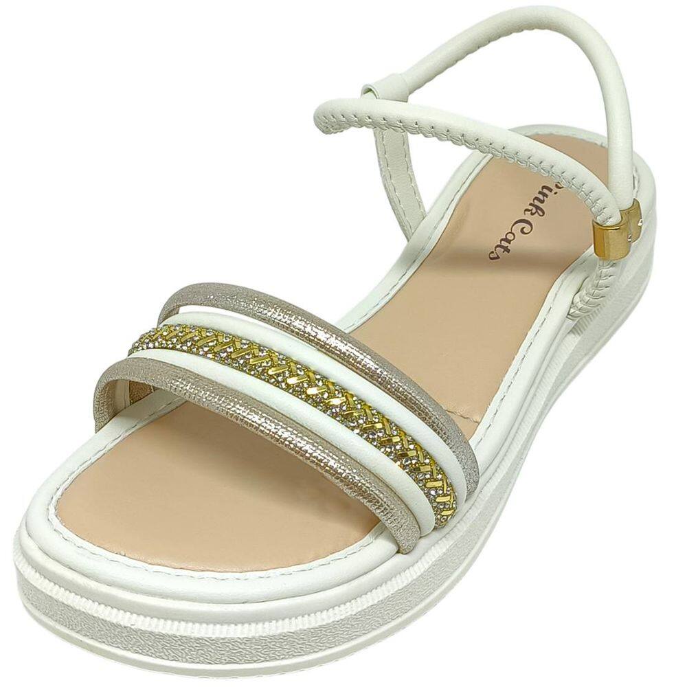 Sandalia Infantil Menina Flatform Conforto Leveza Pink Cats