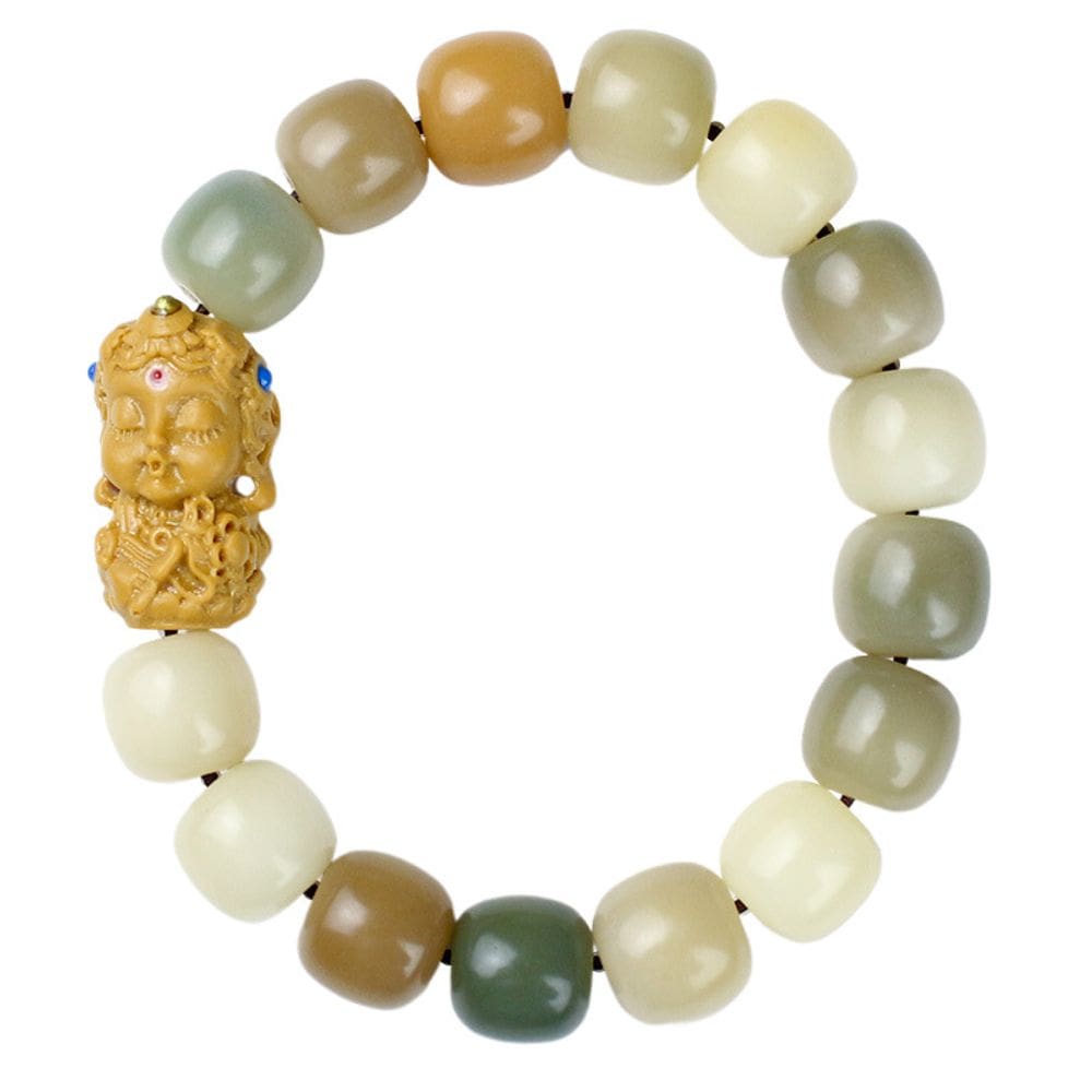 Pulseira Creative Bodhizi com pérola de Tara, pérola circular única