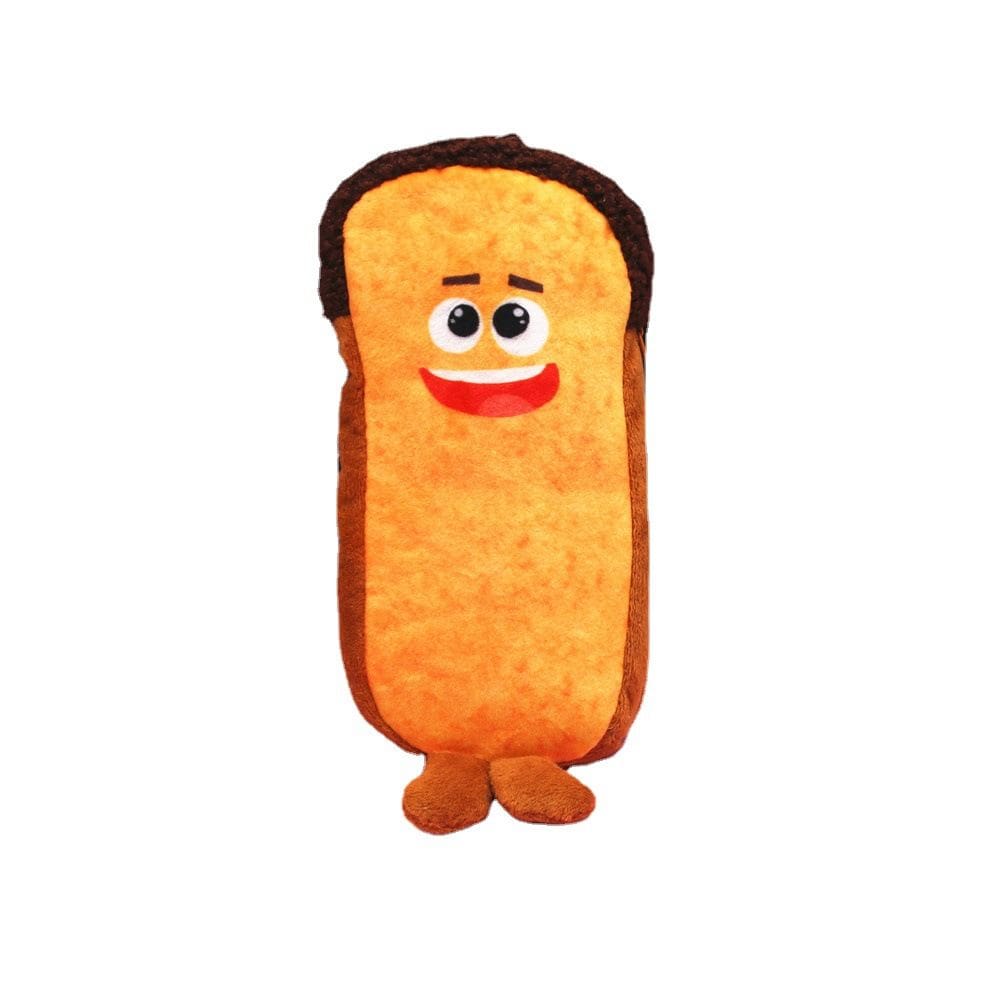 Estojo para lápis Creative Toast Bread Plush Emoticon Design