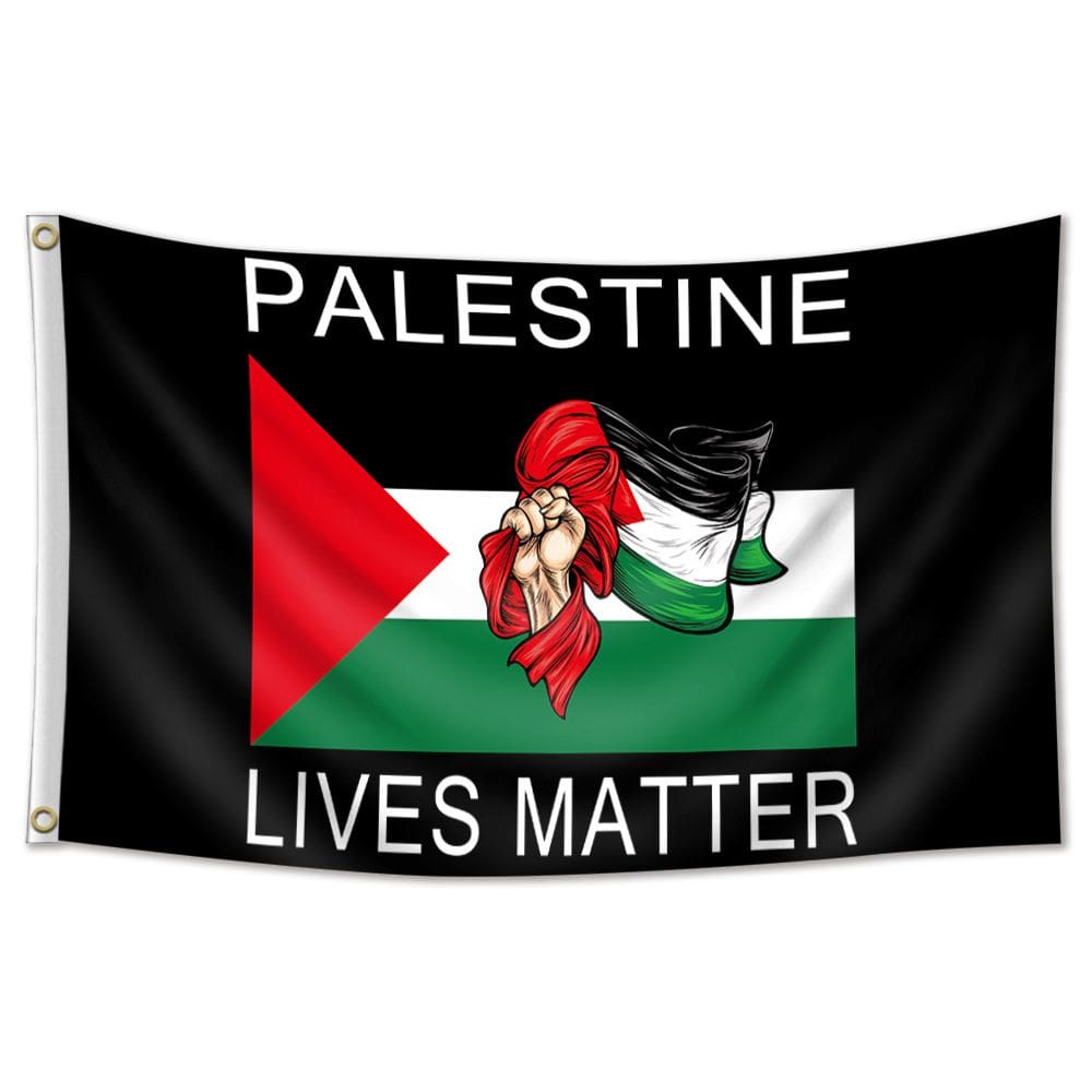 Bandeira de poliéster Palestine Lives Matter 90x150cm
