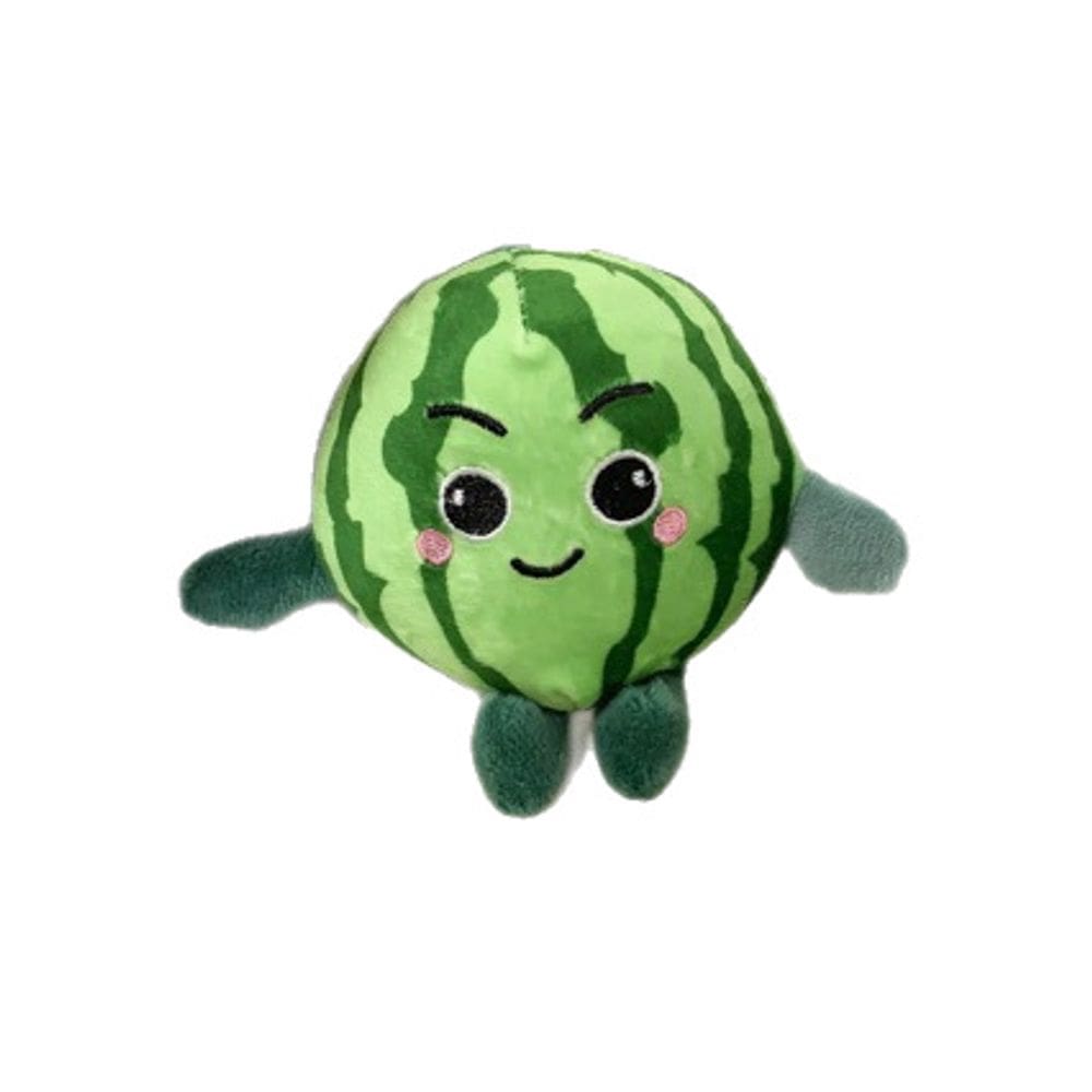 Chaveiro de pelúcia, melancia, frutas macias e fofas, 11 cm