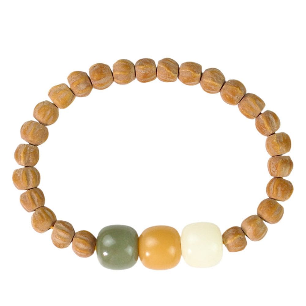 Pulseira de estilo tibetano Cacumen Platycladi Beads de 7 mm de diâmetro