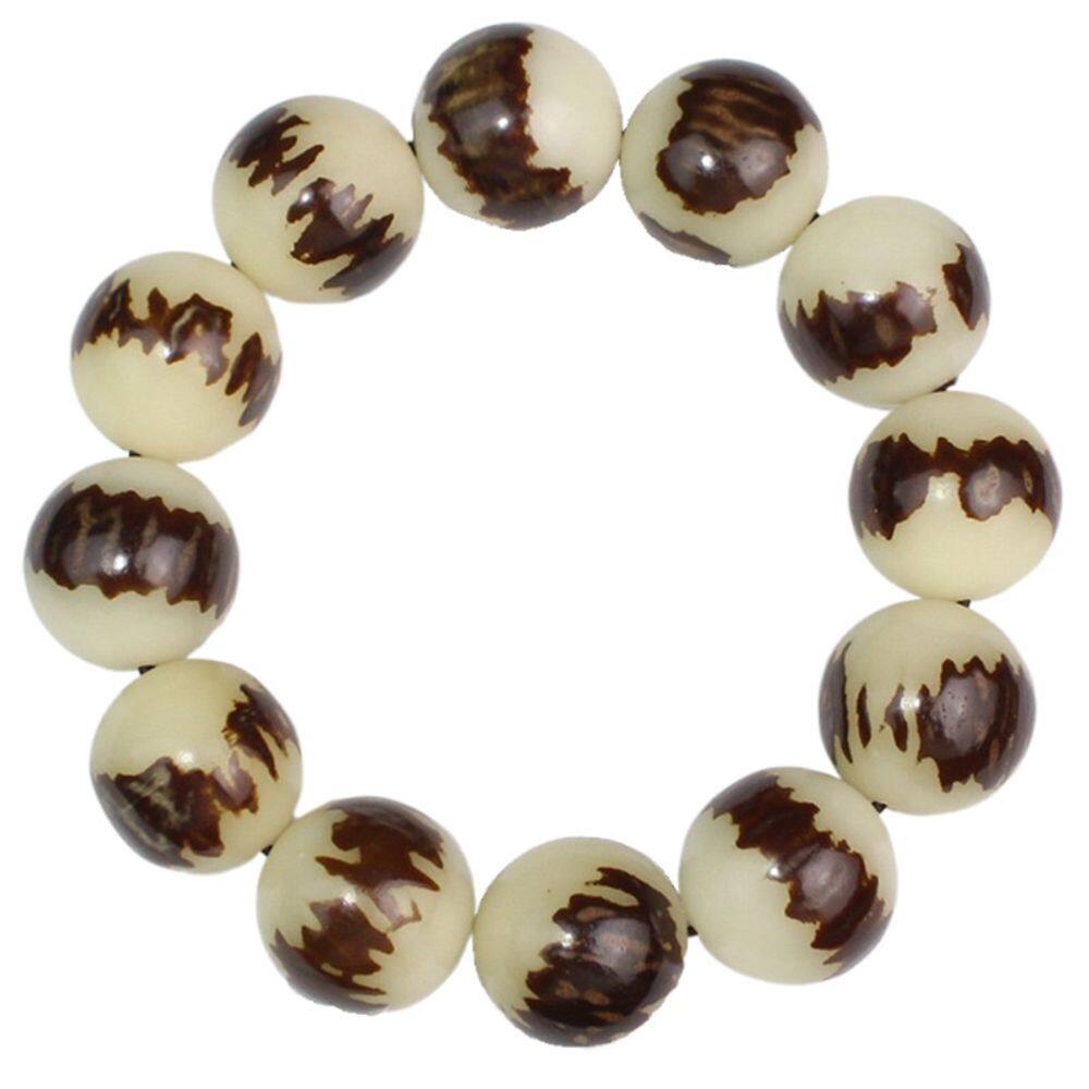 Pulseira Lotus Bodhi Root Beaded 19 mm de diâmetro unissex