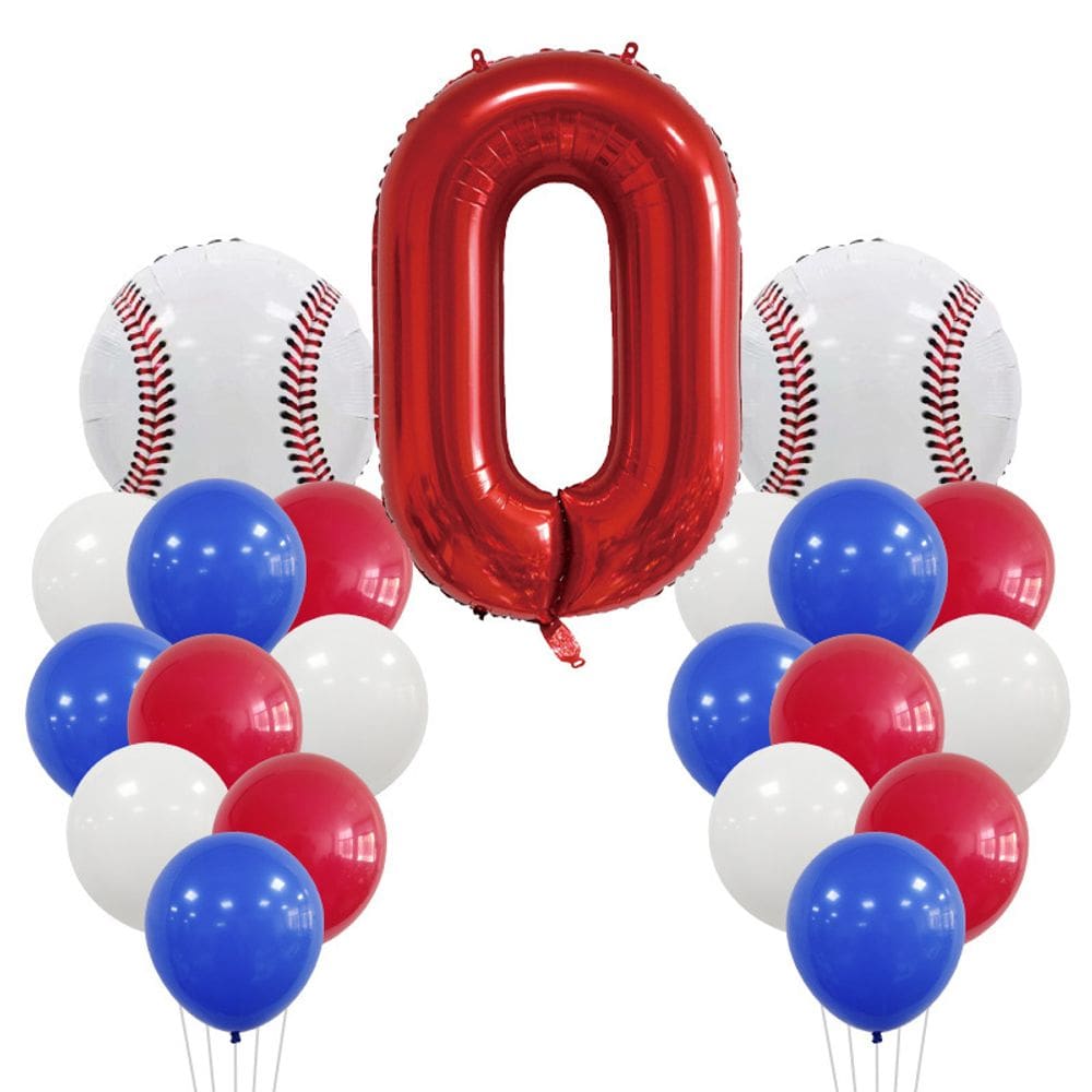 Conjunto de decoração de festa com tema de esportes de beisebol, 22 unidades