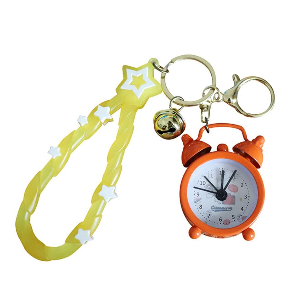 Chaveiro Despertador Creative Cartoon Mini Chaveiro de Metal