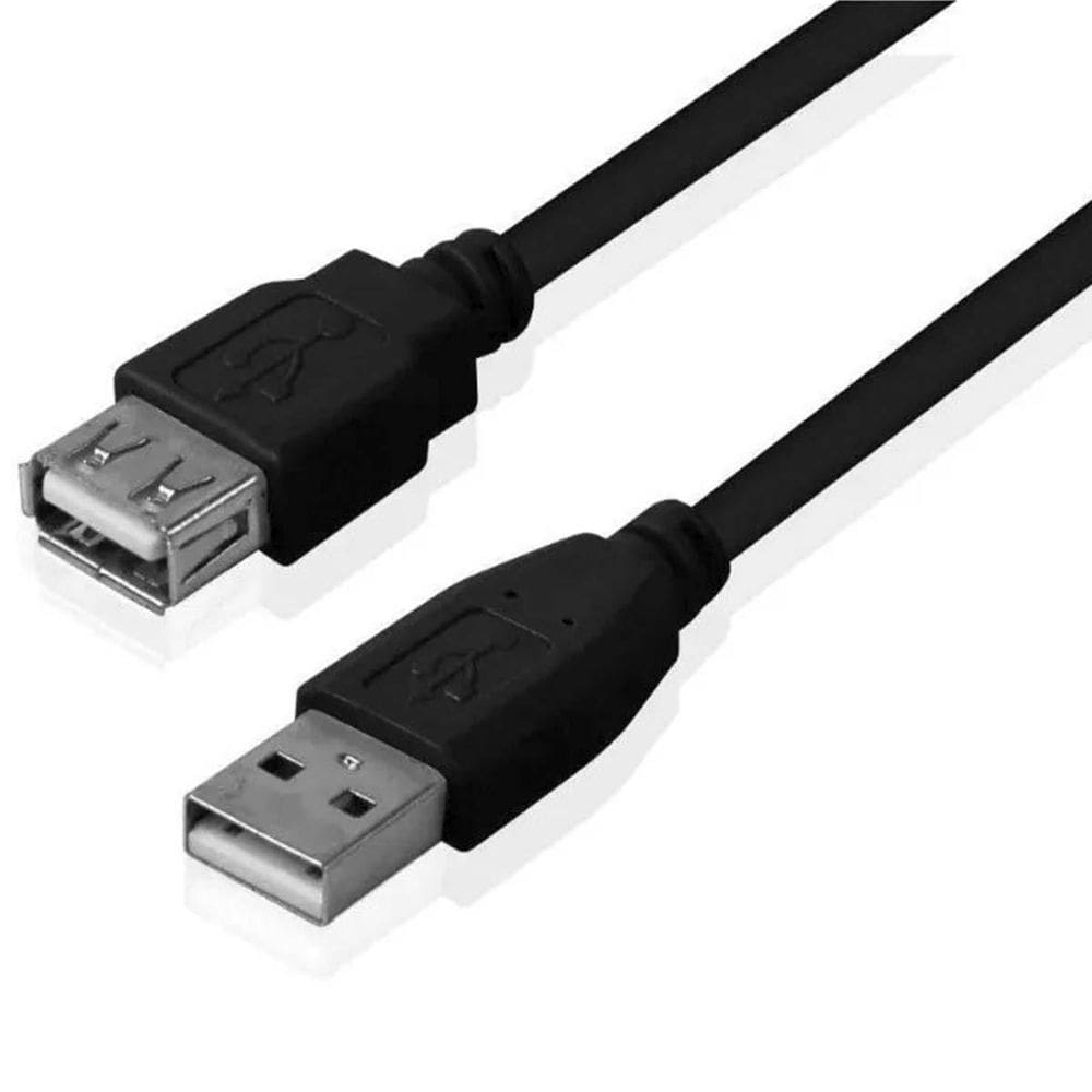 Cabo Extensor Extensão Usb 2.0 1.8 Metros Macho Femea